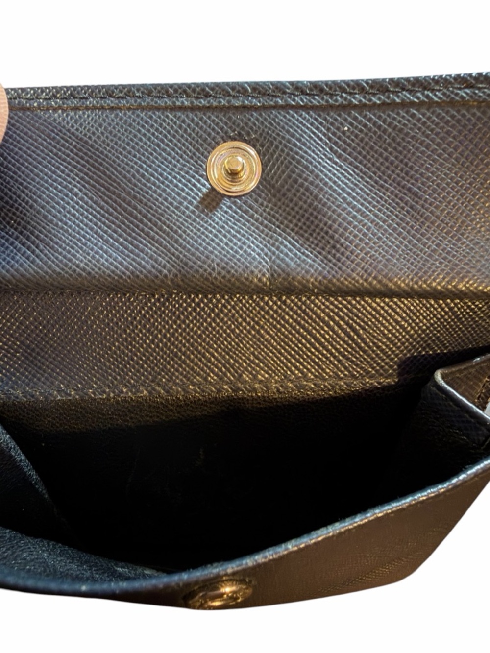 PRADA Saffiano Corner Bifold Wallet - Baltico Navy w/ Authenticity Card - Picture 5 of 8